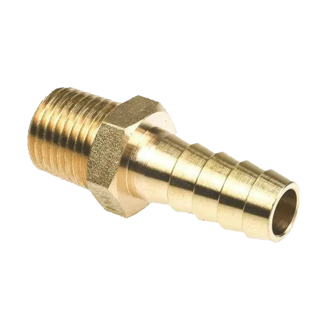 Hose connector 1/4 Right MNPTx 3/8 connector - Brass